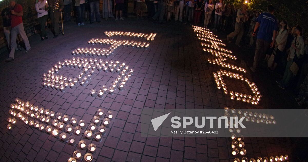 The Candle of Memory campaign in Russia Sputnik Mediabank