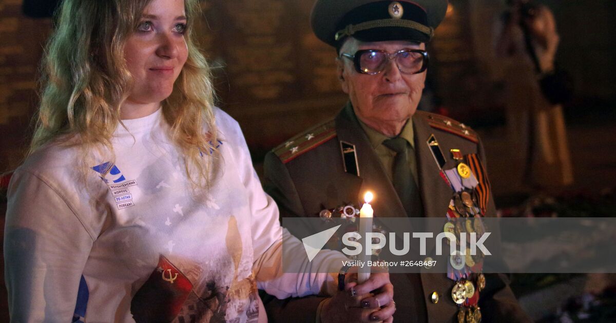The Candle of Memory campaign in Russia Sputnik Mediabank
