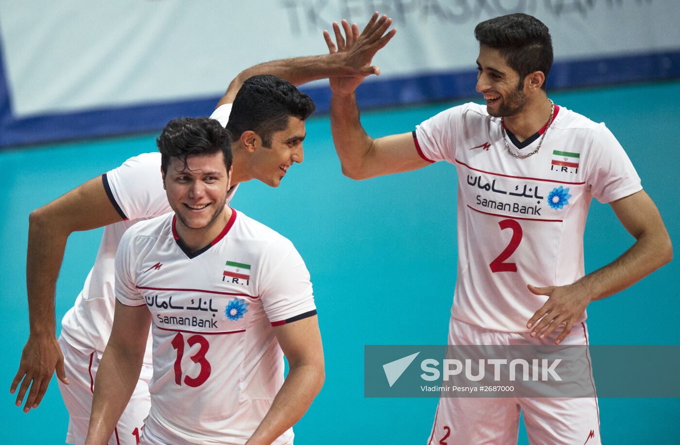 Russia vs. Iran volleyball friendly match Sputnik Mediabank
