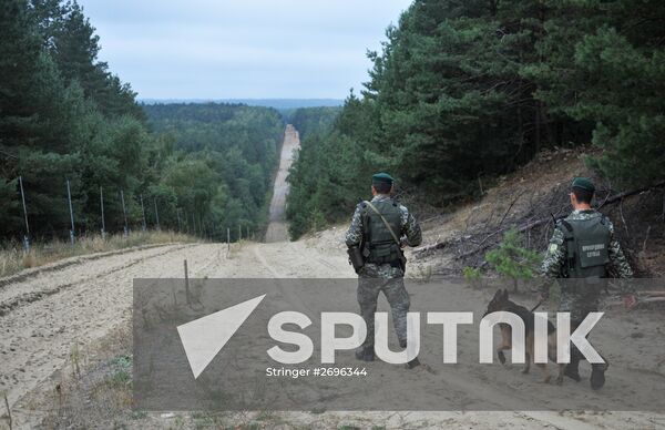 Rava-Ruska checkpoint at Polish-Ukrainian border