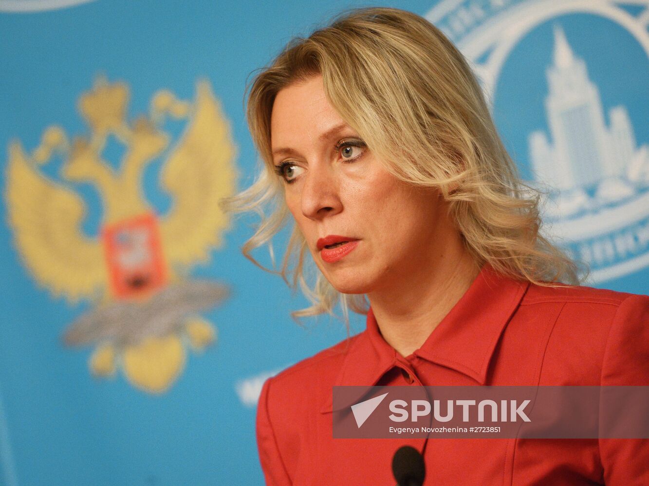 Briefing By Russian Foreign Ministry Spokesperson Maria Zakharova Sputnik Mediabank 7638