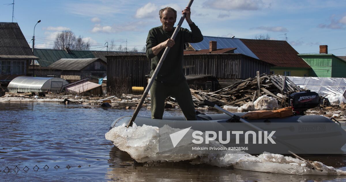 Spring Flood In Veliky Ustyug Sputnik Mediabank