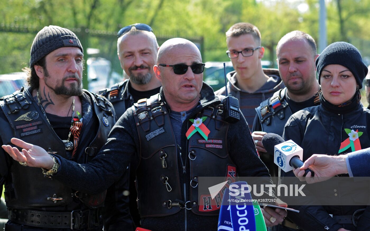 Russian bikers ride from Moscow to Berlin to commemorate Victory Day ...