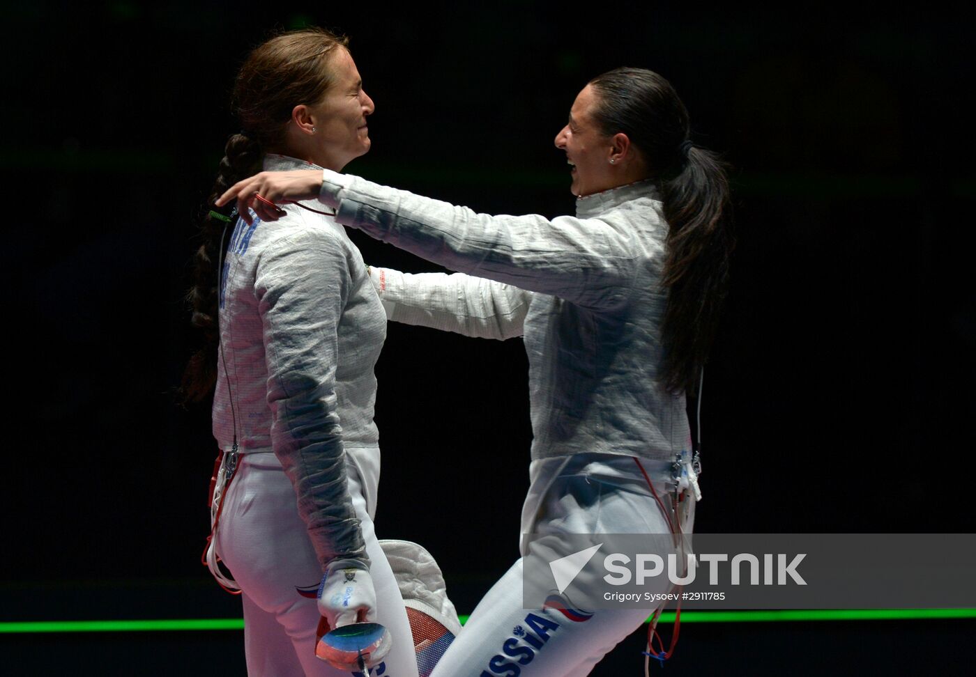 2016 Summer Olympics. Fencing. Women's saber team Sputnik Mediabank