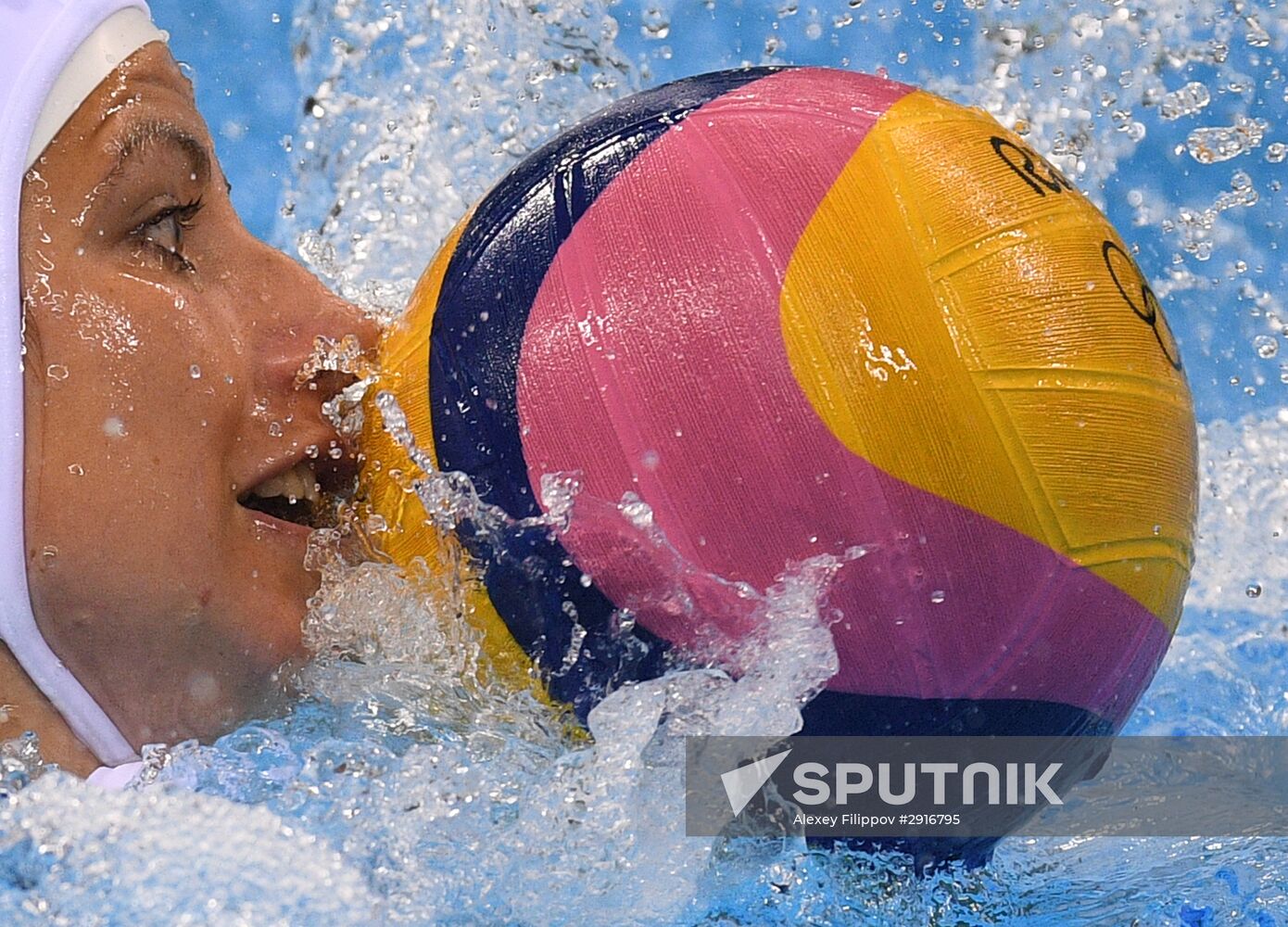 2016 Summer Olympics. Women's water polo. Russia vs. Hungary Sputnik