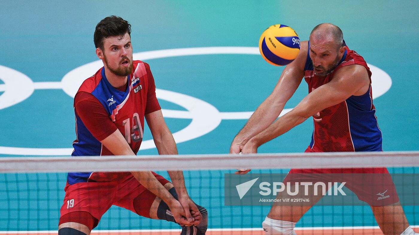 2016 Summer Olympics. Volleyball. Men. Russia vs. Brazil Sputnik