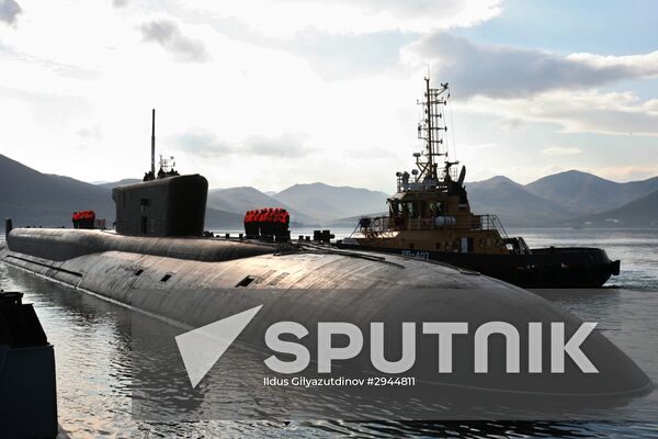 Vladimir Monomakh submarine returnd to its habitual Kamchatka base