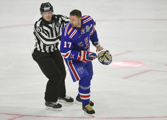 Hockey. Kontinental Hockey League. SKA vs. CSKA