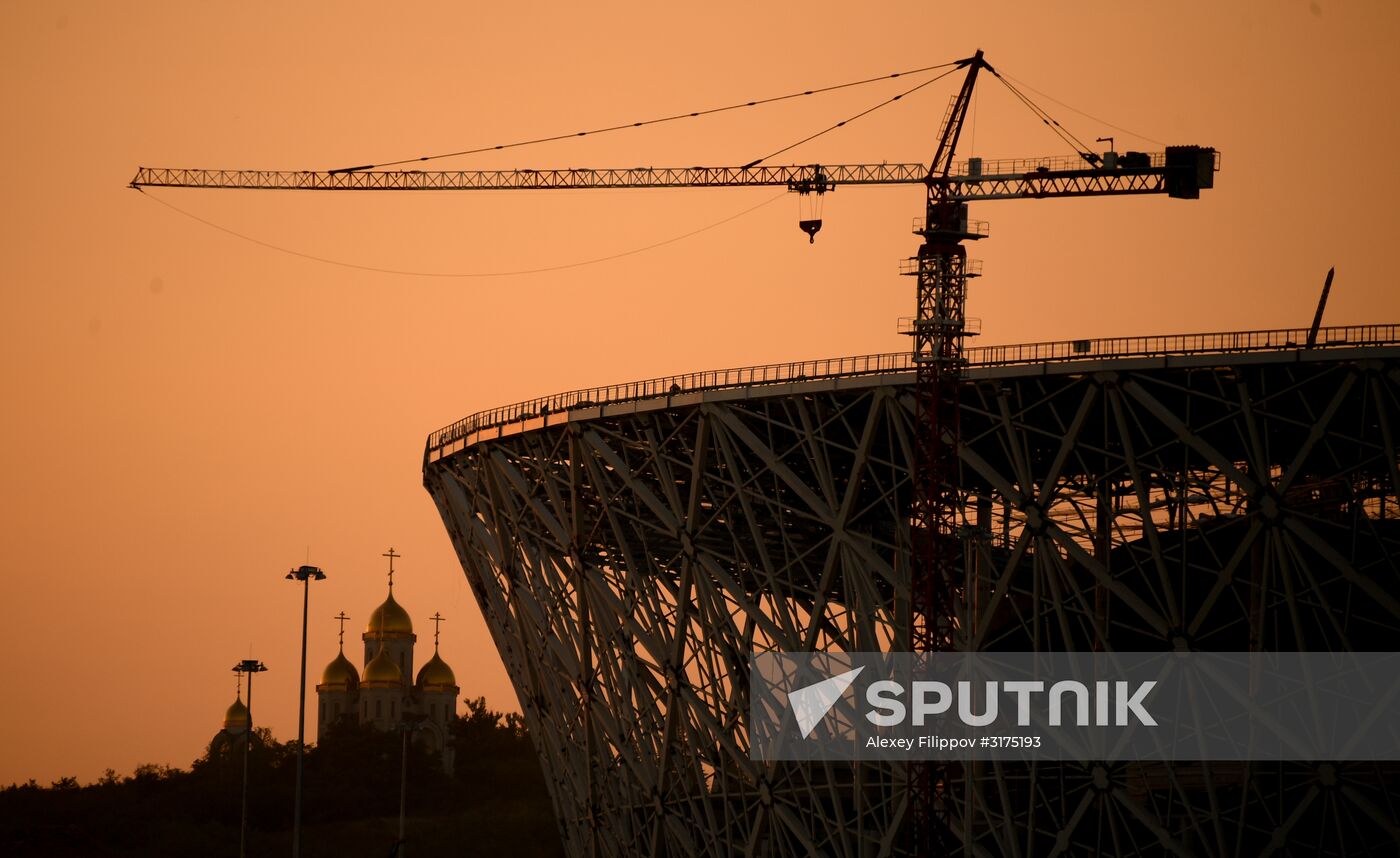 Building the Volgograd Arena stadium