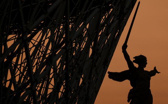 Building the Volgograd Arena stadium