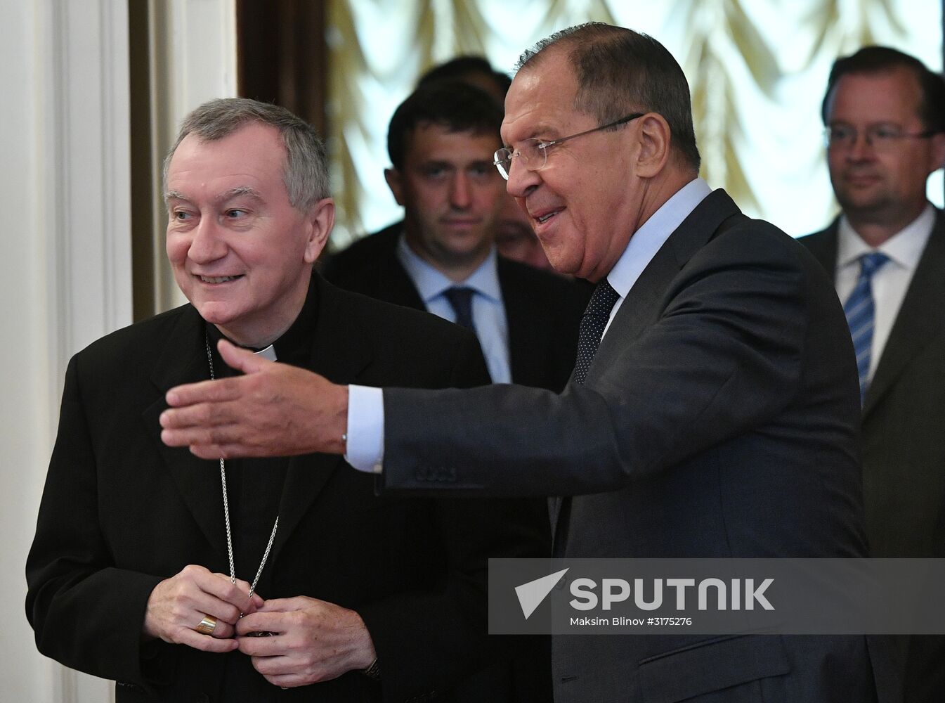 Sergei Lavrov meets with Vatican Secretary of State Cardinal Pietro Parolin
