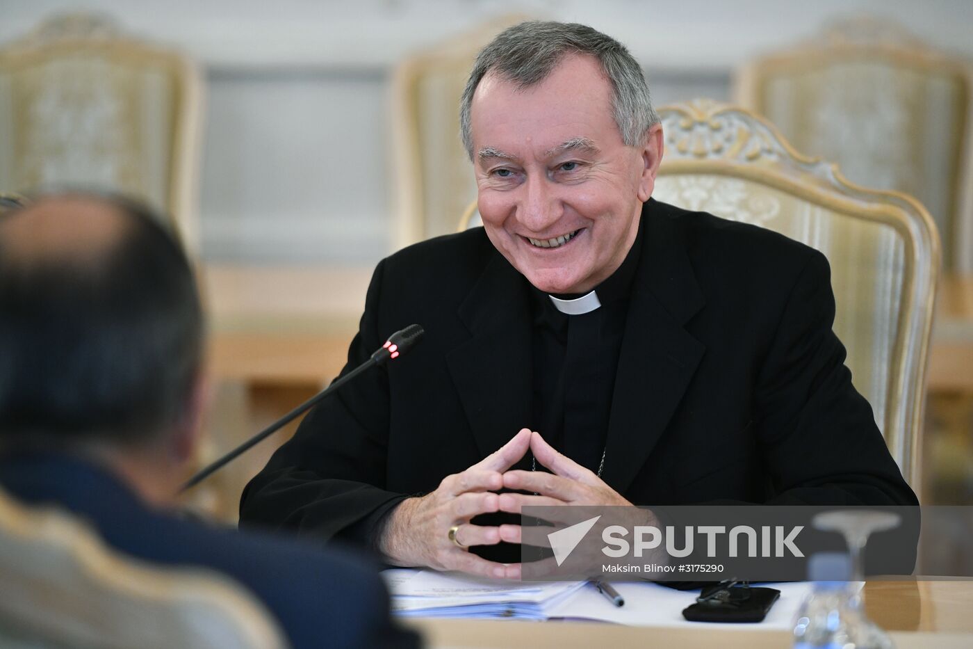 Sergei Lavrov meets with Vatican Secretary of State Cardinal Pietro Parolin
