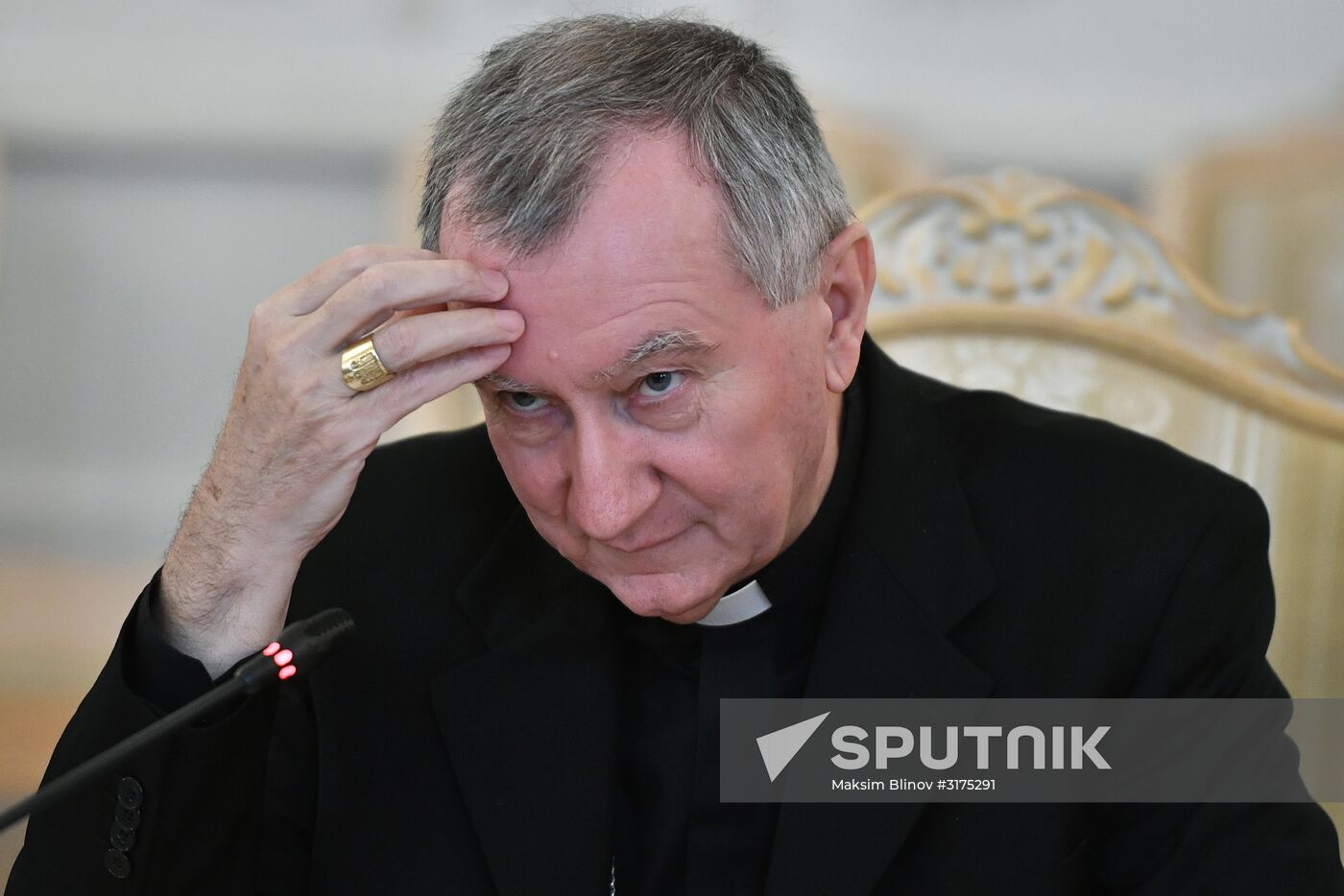 Sergei Lavrov meets with Vatican Secretary of State Cardinal Pietro Parolin