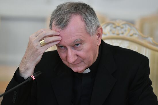 Sergei Lavrov meets with Vatican Secretary of State Cardinal Pietro Parolin