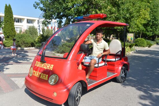 Taigan safari park in Crimea