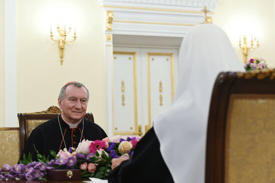 Patriarch Kirill of Moscow and All Russia meets with Vatican Secretary of State Pietro Parolin