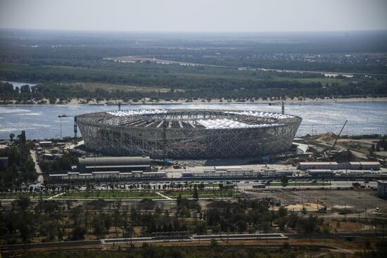 Building the Volgograd Arena stadium