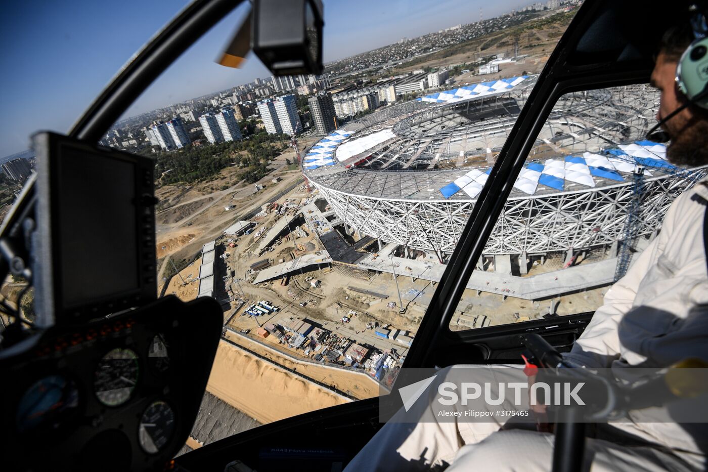 Building the Volgograd Arena stadium