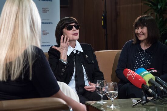 Mireille Mathieu gives interview