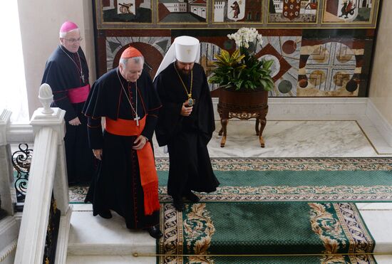Patriarch Kirill of Moscow and All Russia meets with Vatican Secretary of State Pietro Parolin