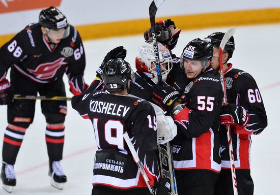 Ice hockey. Kontinental Hockey League. Avangard vs. Dynamo (Riga)