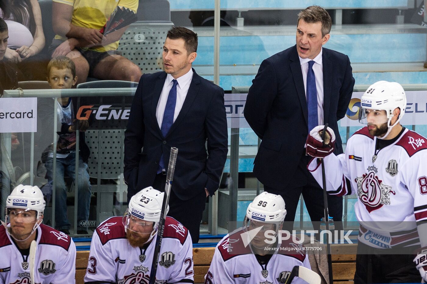 Kontinental Hockey League. Avangard vs. Dinamo Riga