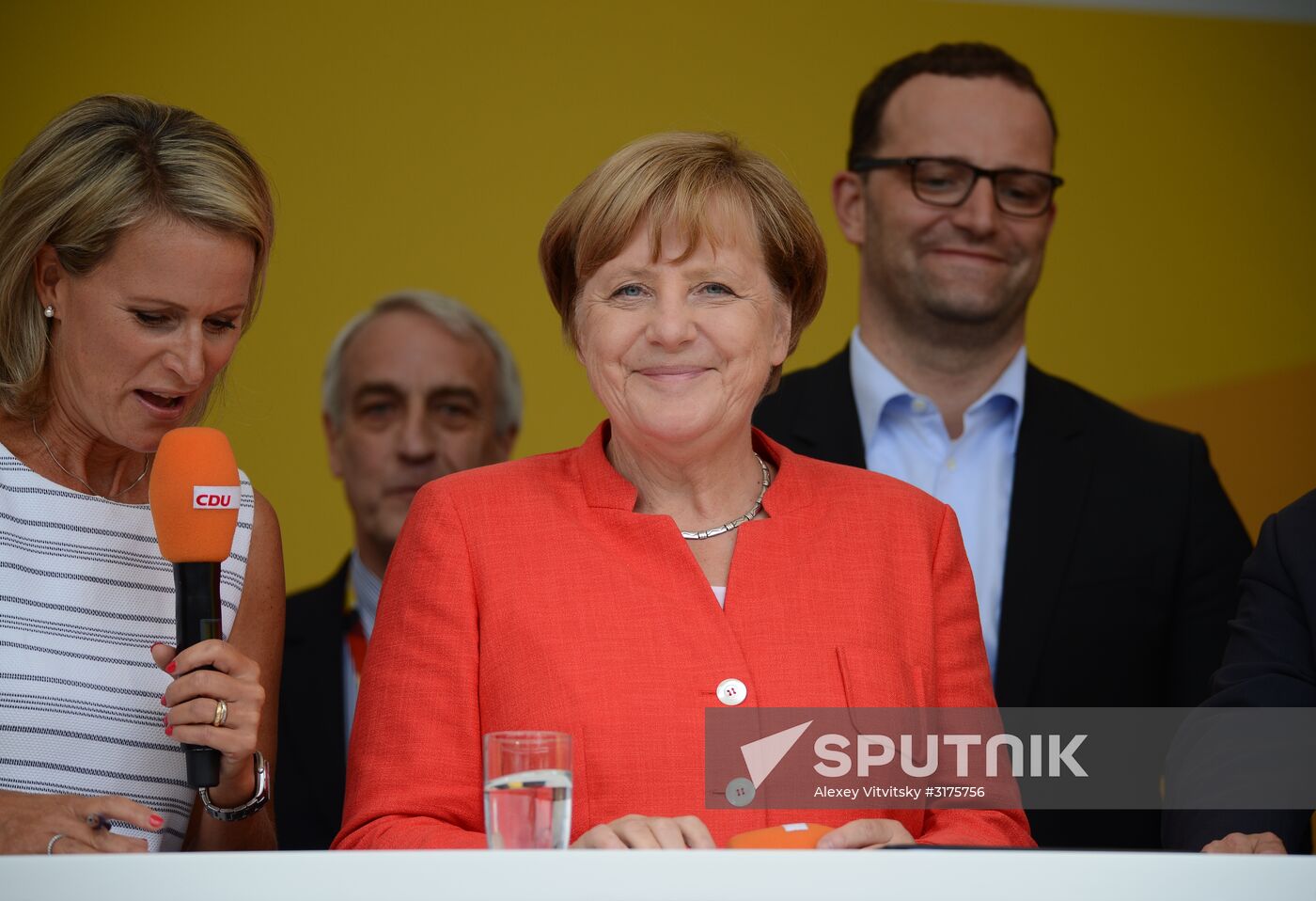 Angela Merkel makes election campaign speech in Munster
