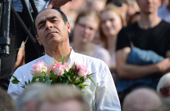 Angela Merkel makes election campaign speech in Münster