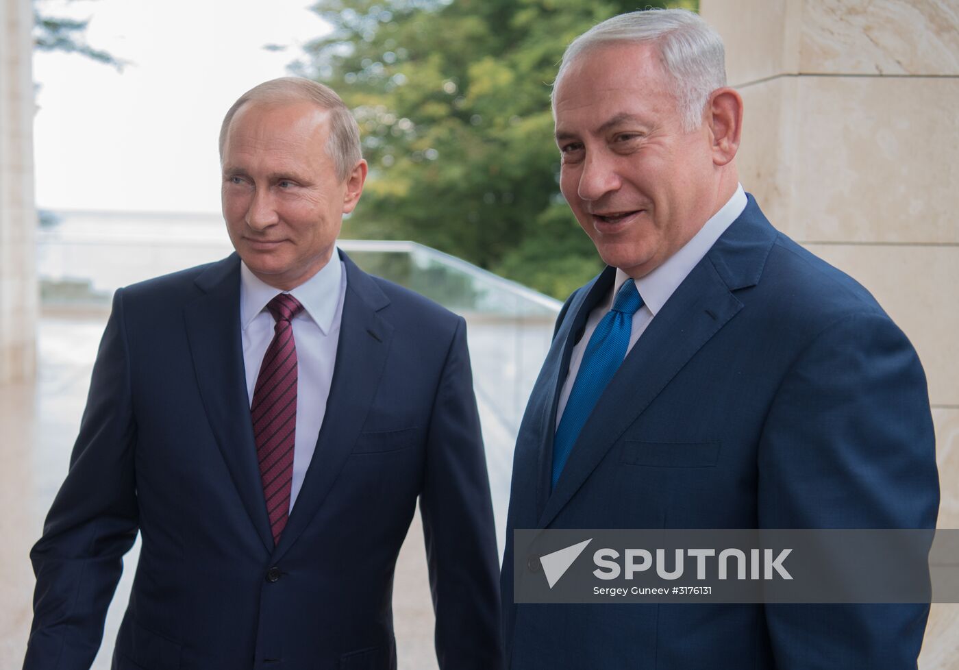 President Vladimir Putin meets with Prime Minister of Israel Benjamin Netanyahu