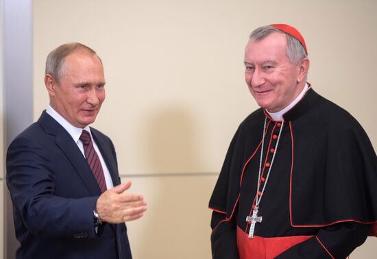 Russian President Vladimir Putin's meeting with Vatican Secretary of State Pietro Parolin