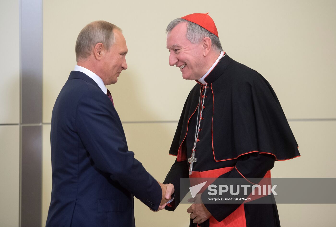 Russian President Vladimir Putin's meeting with Vatican Secretary of State Pietro Parolin