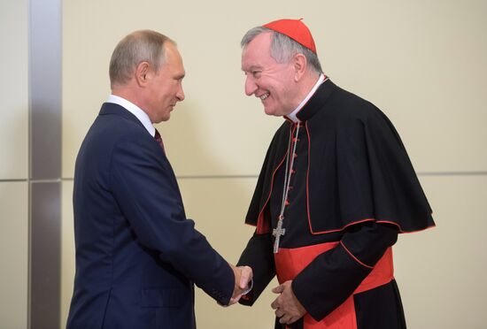 Russian President Vladimir Putin's meeting with Vatican Secretary of State Pietro Parolin