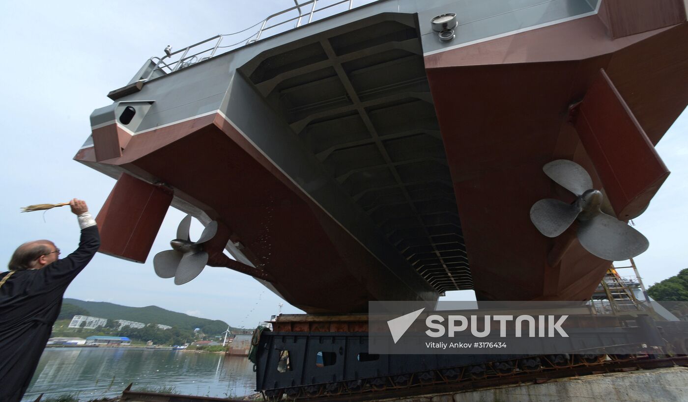 Launch of multi-purpose modular motorboat in Primorye Territory