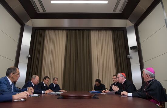 Russian President Vladimir Putin's meeting with Vatican Secretary of State Pietro Parolin