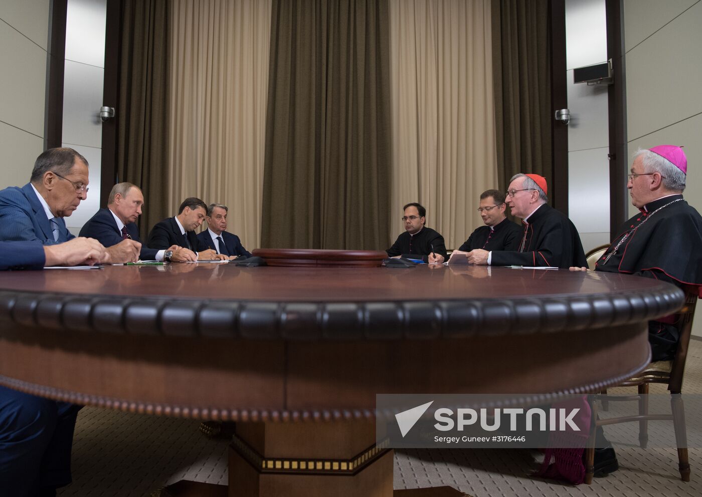 Russian President Vladimir Putin's meeting with Vatican Secretary of State Pietro Parolin