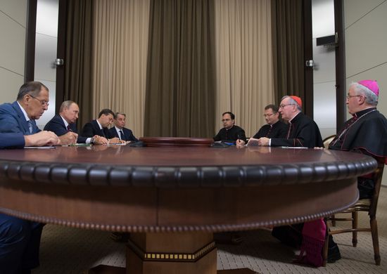 Russian President Vladimir Putin's meeting with Vatican Secretary of State Pietro Parolin