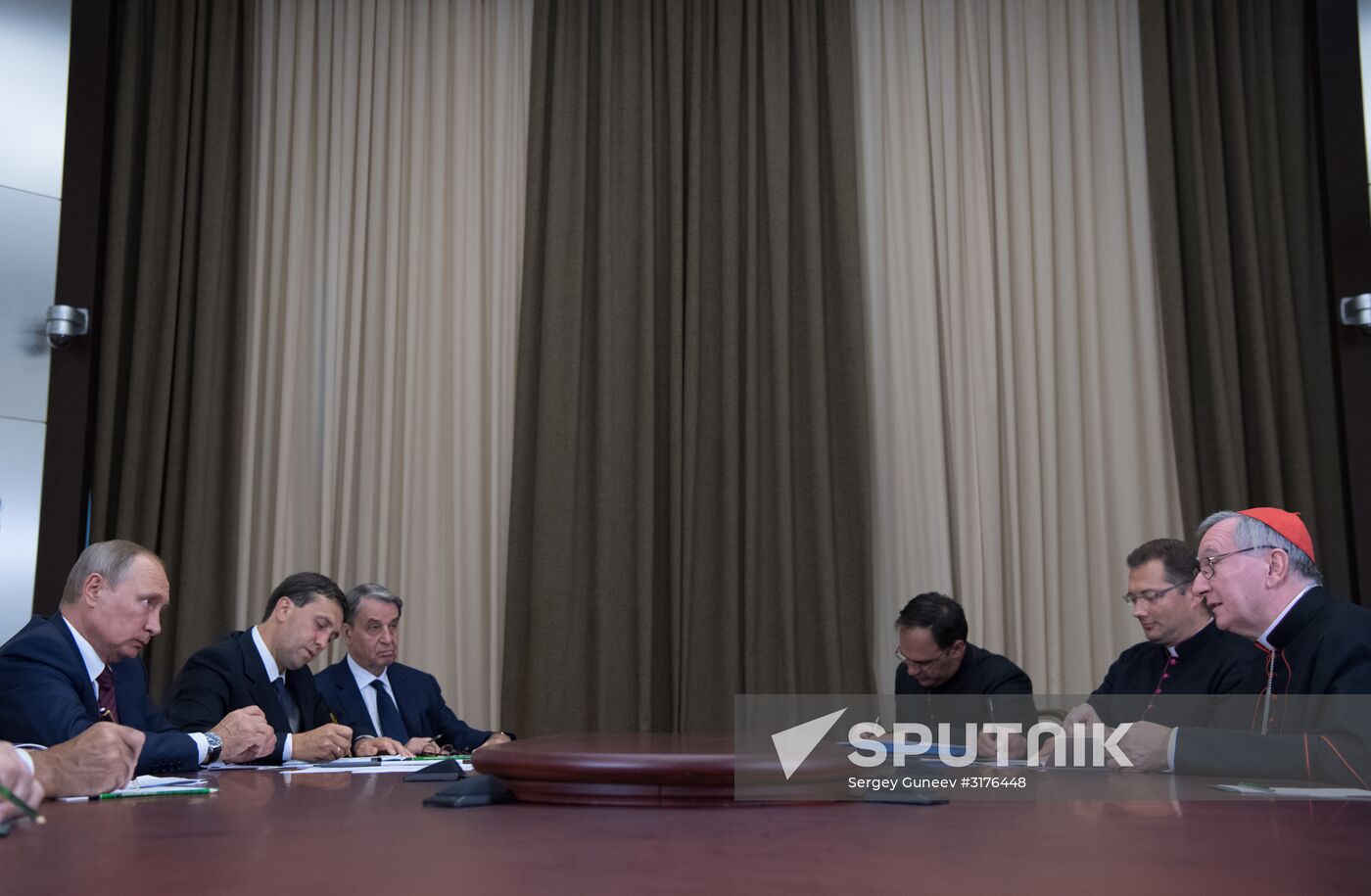 Russian President Vladimir Putin's meeting with Vatican Secretary of State Pietro Parolin