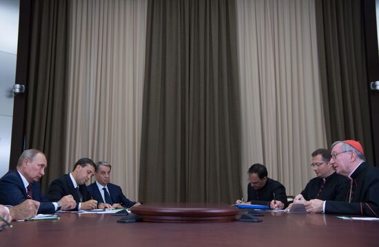 Russian President Vladimir Putin's meeting with Vatican Secretary of State Pietro Parolin