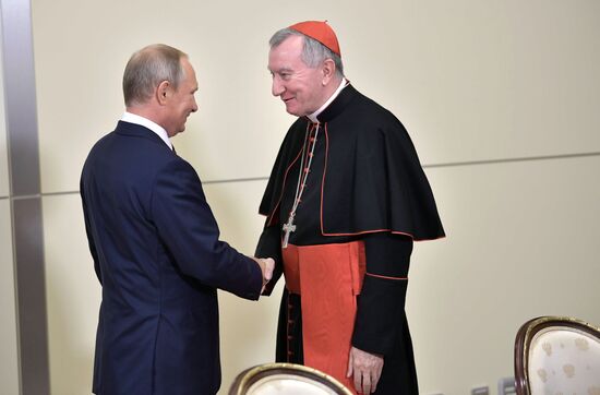 Russian President Vladimir Putin's meeting with Vatican Secretary of State Pietro Parolin