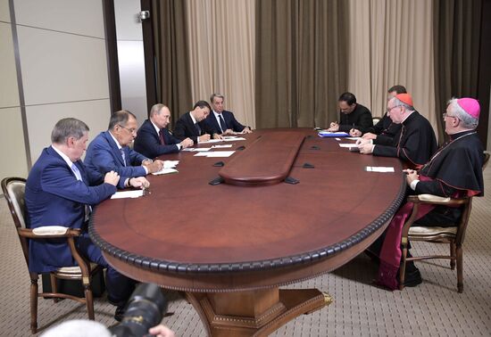 Russian President Vladimir Putin's meeting with Vatican Secretary of State Pietro Parolin