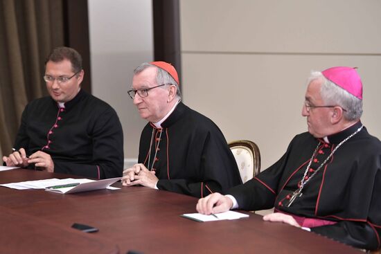 Russian President Vladimir Putin's meeting with Vatican Secretary of State Pietro Parolin