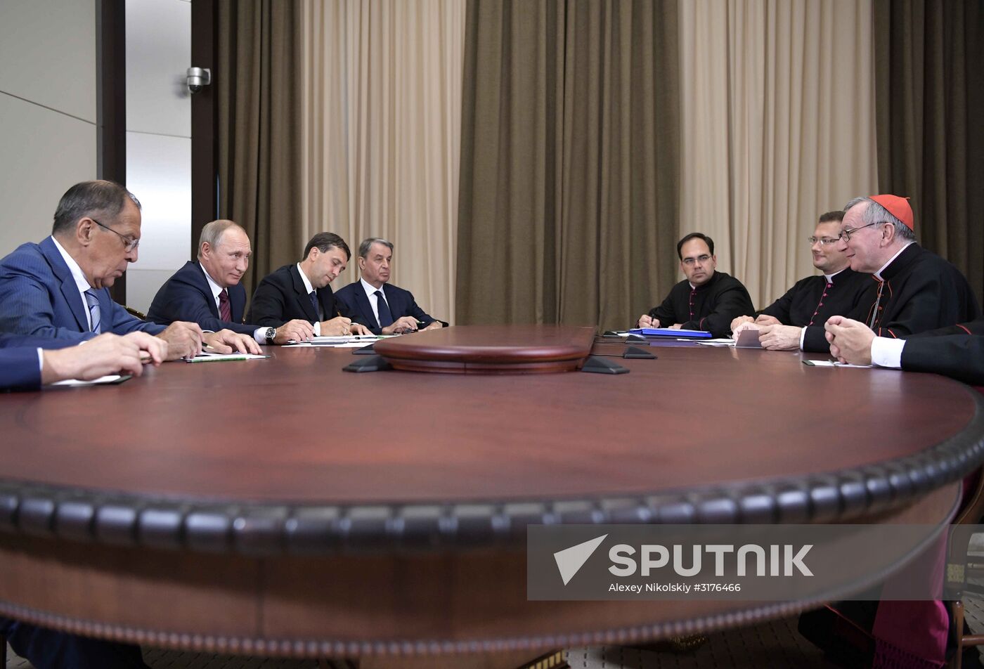 Russian President Vladimir Putin's meeting with Vatican Secretary of State Pietro Parolin