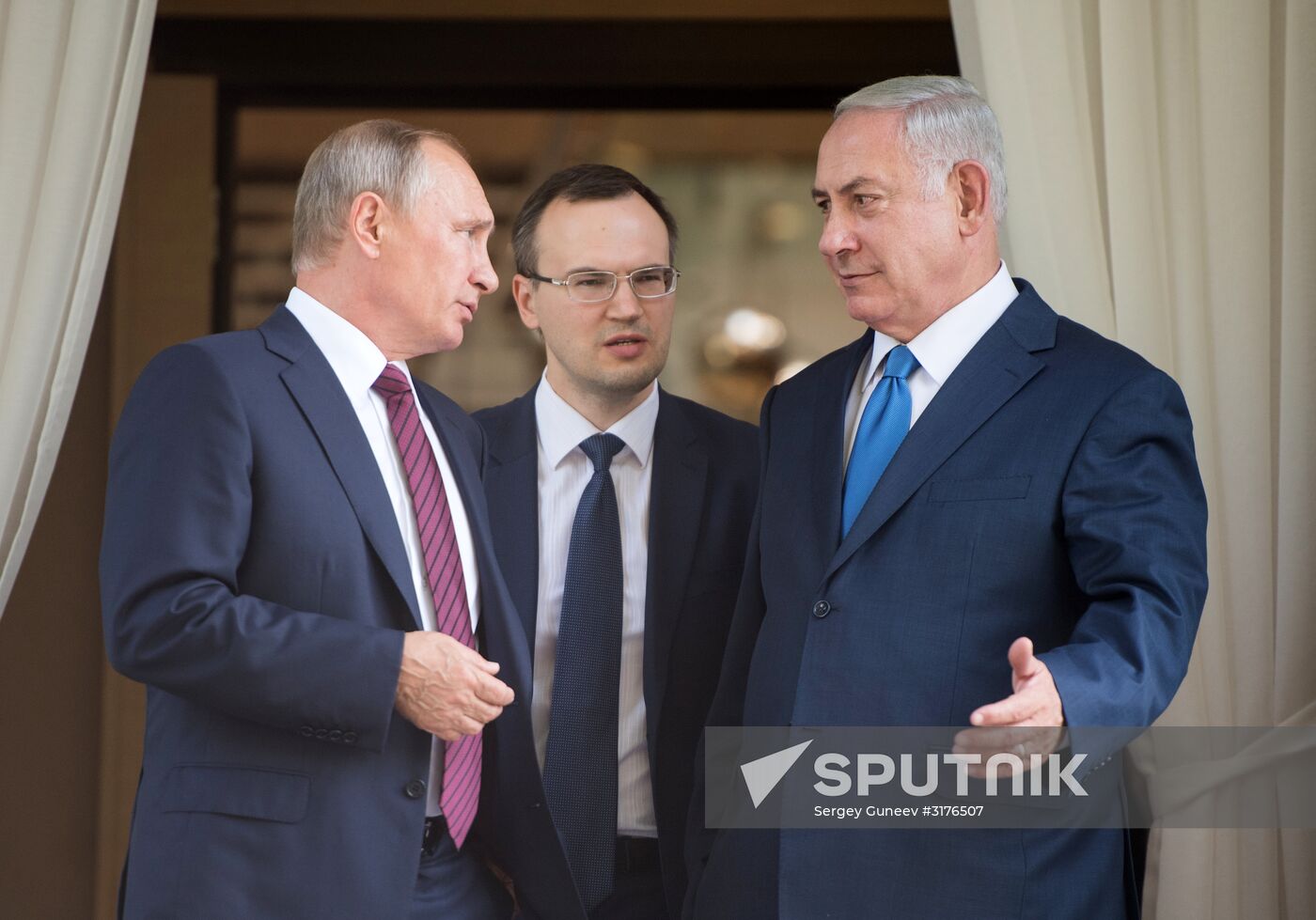 Russian President Vladimir Putin's meeting with Prime Minister of Israel Benjamin Netanyahu