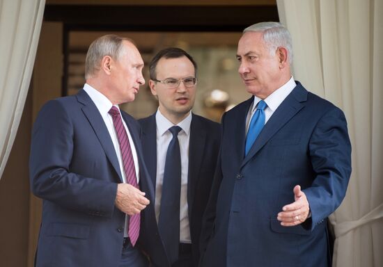 Russian President Vladimir Putin's meeting with Prime Minister of Israel Benjamin Netanyahu