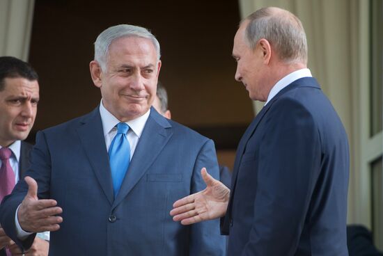 Russian President Vladimir Putin's meeting with Prime Minister of Israel Benjamin Netanyahu