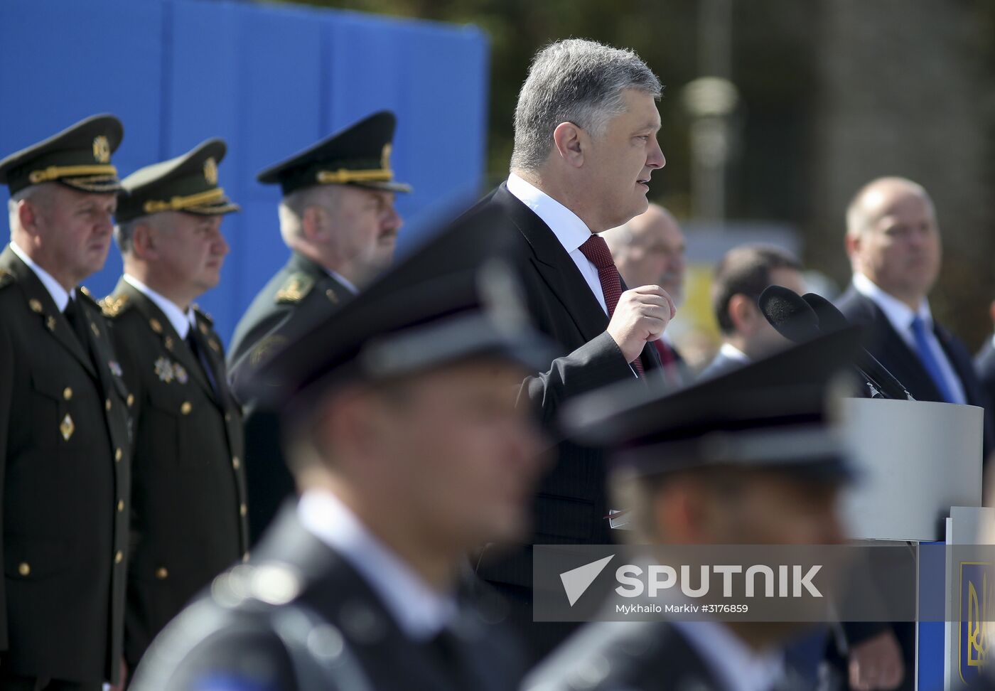 Parade to mark Independence Day in Kiev
