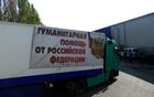 Russian humanitarian aid convoy arrives in Donetsk