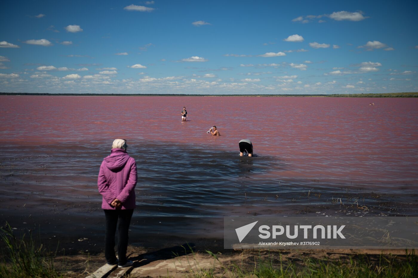 Salt lakes in Altai Territory