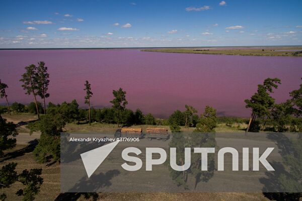 Salt lakes in Altai Territory