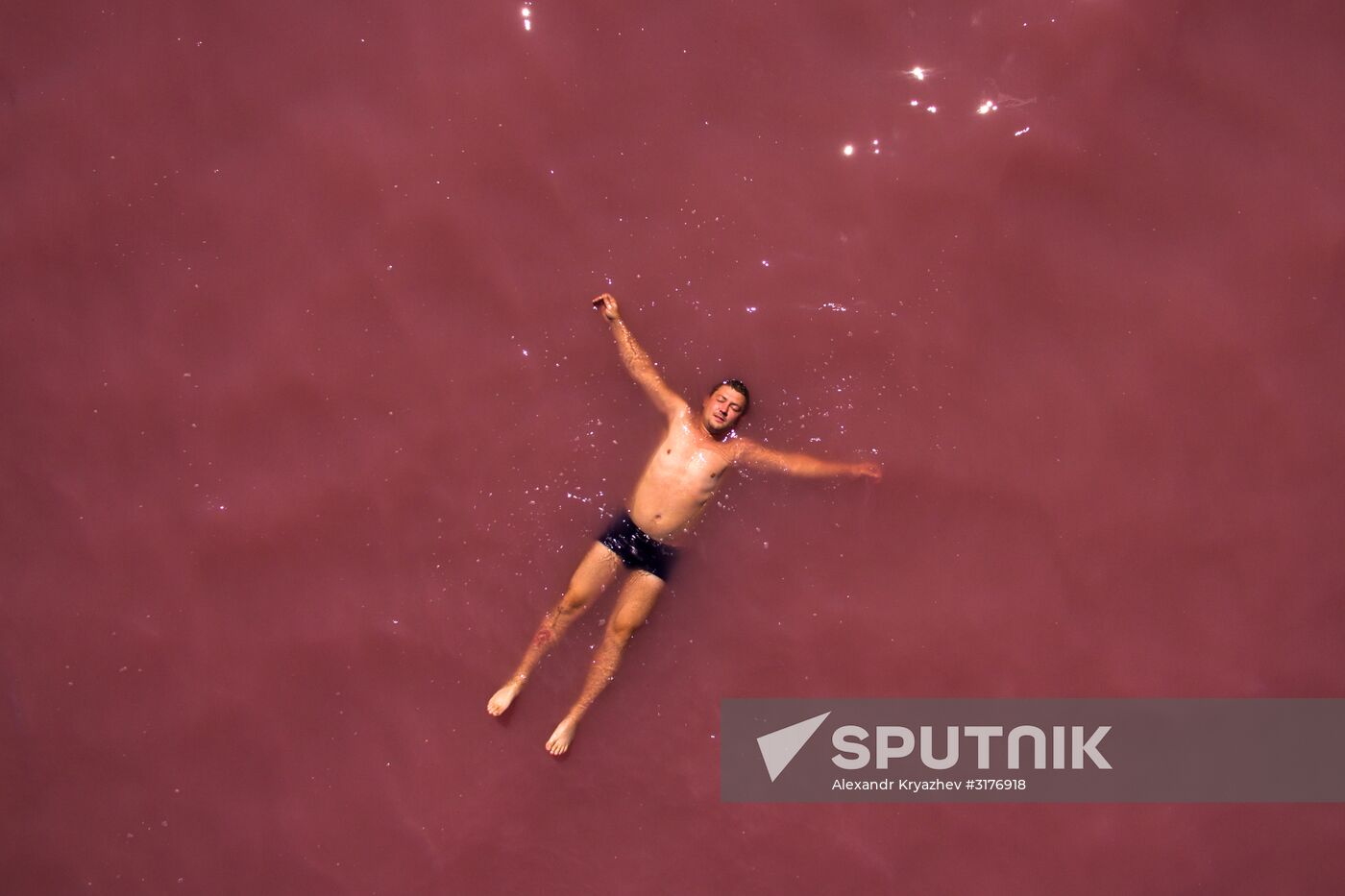 Salt lakes in Altai Territory